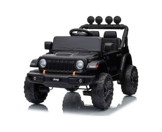 Lean Cars Jeep Rubicon DK-JWR558 24V Black Battery-Powered Vehicle Jaunumi, Bērnu preces