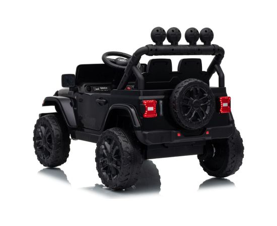 Lean Cars Jeep Rubicon DK-JWR558 24V Black Battery-Powered Vehicle Jaunumi, Bērnu preces