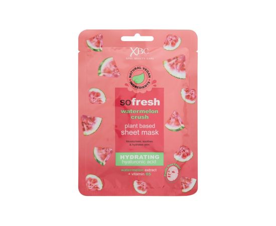Xpel So Fresh / Watermelon Crush Hydrating Sheet Mask 1pc Sejas kopšana