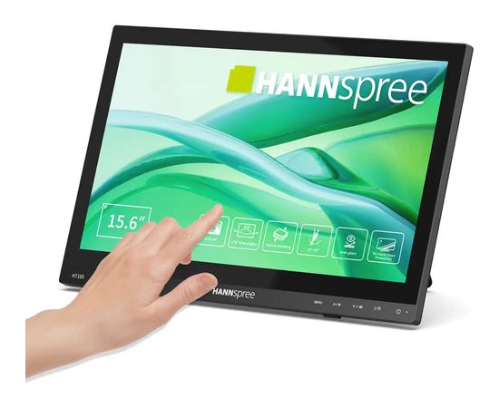 Hannspree 39.6cm (15,6") HT165HPB 16:9  M-Touch HDMI black LED / LCD мониторы