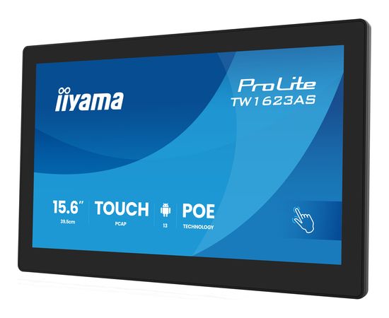 IIYAMA 39.5cm (15,6") TW1623AS-B3P 16:9 M-Touch M-HDMI Andr. LED / LCD мониторы