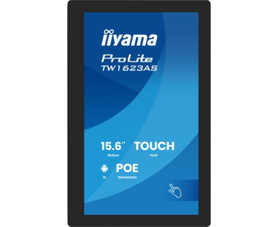 IIYAMA 39.5cm (15,6") TW1623AS-B3P 16:9 M-Touch M-HDMI Andr. LED / LCD мониторы