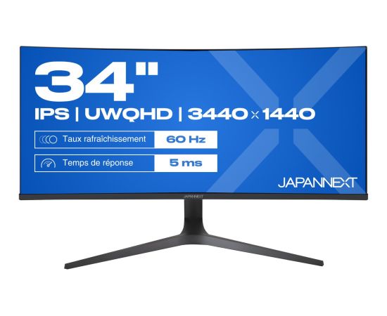 JAPANNEXT 86,4cm JN-IPS340UWQHD60C-C65W-HS    curved   UWQHD LED / LCD мониторы