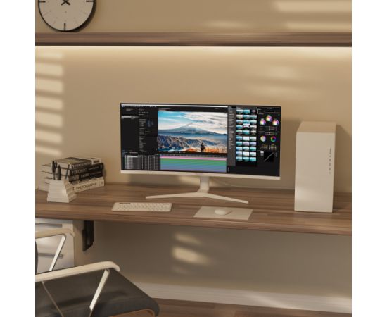 JAPANNEXT 86,4cm JN-IPS340UWQHD60C-C65W-HS-W  curved   UWQHD LED / LCD мониторы