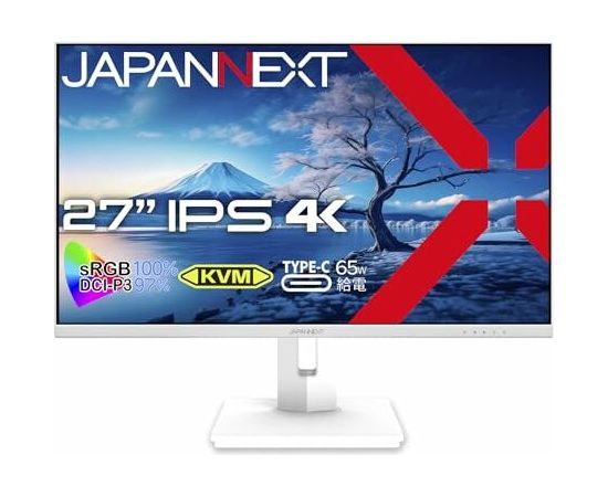 JAPANNEXT 68,6cm JN-IPS270UHD60F-C65W-HSP-W   HDMI/DP   UHD LED / LCD мониторы