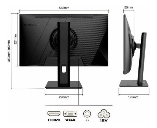 JAPANNEXT 60,5cm JN-IPS2382FHDR-HSP      16:9 HDMI/VGA  FHD LED / LCD мониторы
