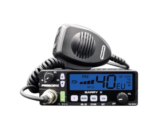 President CB radio stacija ASC AM/FM 12/24V Rācijas