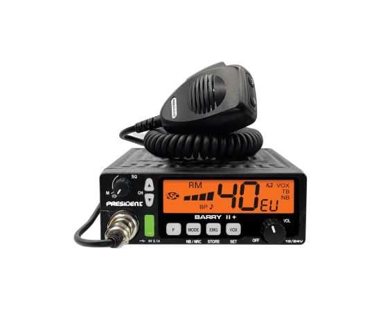 President CB radio stacija ASC AM/FM 12/24V Rācijas