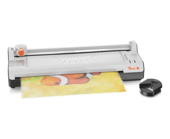 Peach 6 in 1 Laminiergerät A3 inkl. Eckenrunder, Trimmer, Laminierfolien (PBP450) Laminēšanas iekārtas