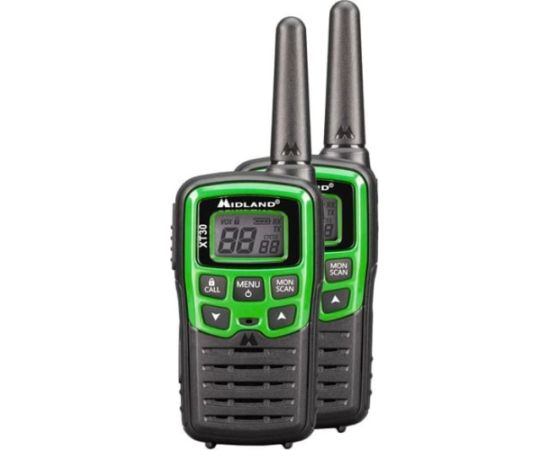 Midland XT30 2xPMR divvirzienu radio GREEN Rācijas