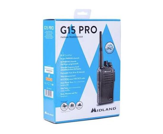 Midland G15PRO PMR IP67 radio stacija Rācijas