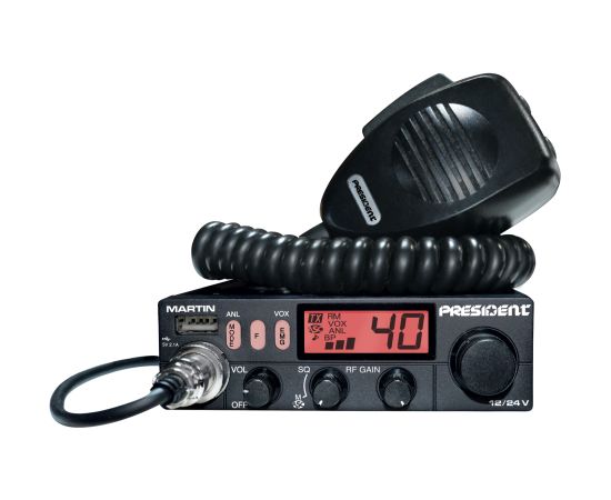 President CB radio stacija ASC AM/FM 12/24V Rācijas