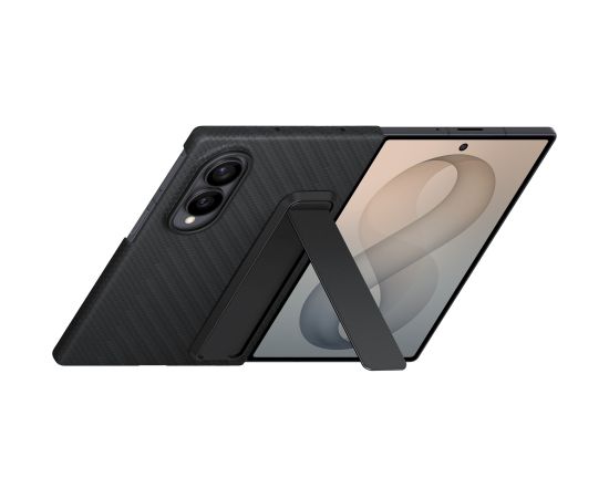 Samsung EF-XF971SBE Carbon Case Aizsargapvalks priekš Galaxy Z Fold 8 / melns Neoriģinālie Maciņi