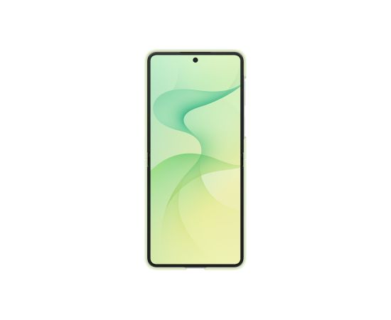Samsung EF-EF776CGE Silicone Magnetic Cover with Ring Aizsargapvalks priekš Galaxy Z Flip 8 / zaļš Neoriģinālie Maciņi