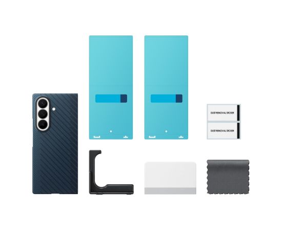 Samsung EF-KF976SNE Carbon Magnet Case Aizsargapvalks priekš Galaxy Z Fold 8 Ultra / navy Neoriģinālie Maciņi