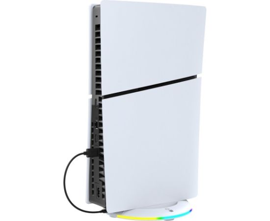 iPega P5S025S Vertikāls statīvs ar RGB priekš PS5 Slim/PS5 Pro / balts Piederumi konsolēm