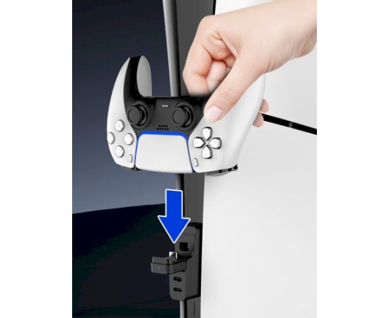 iPega P5S040 Charger Dock Lādēšanas dokstacija kontrolierim priekš PS5 Slim/PS5 Pro / melns Piederumi konsolēm