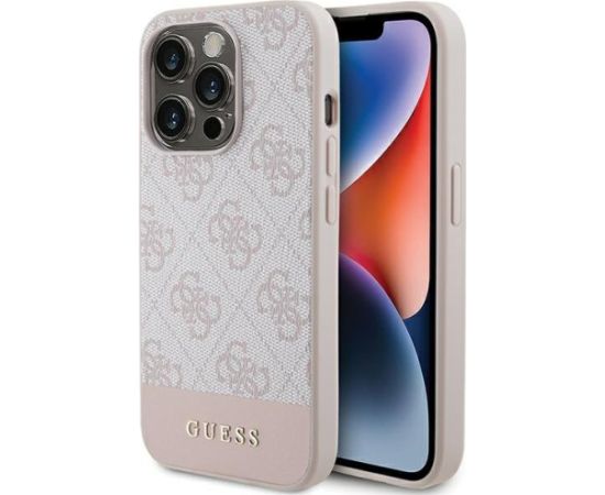 Guess GUHCP15LG4GLPI Aizmugurējais Apvalks priekš Apple iPhone 15 Pro Neoriģinālie Maciņi