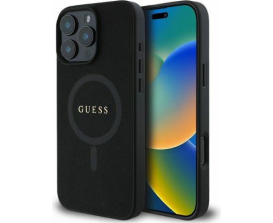 Guess GUHMP16XPSAHMCK Aizmugurējais Apvalks priekš Apple iPhone 16 Pro Max Neoriģinālie Maciņi