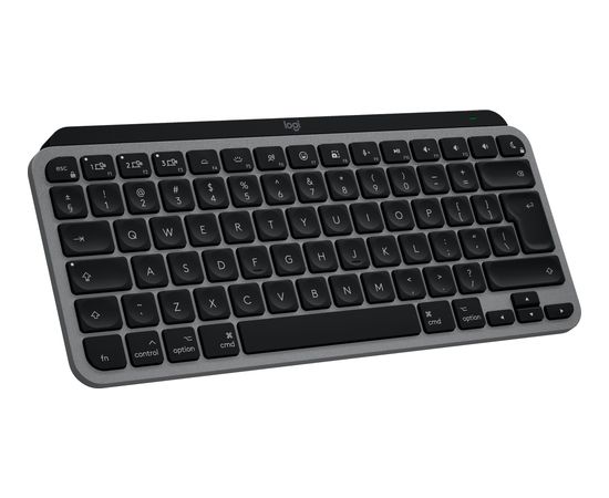 LOGITECH MX Keys Mini For Mac Minimalist Wireless Illuminated KeyboardSPACE GREYUS INTBT(Boj.iepak) Klaviatūras