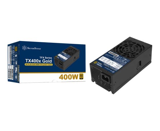 Silverstone Technology TX400x Gold (black, 2x PCIe, 400 watts) Datoru barošanas bloki