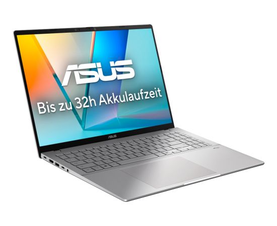 Asus Vivobook S16 (S3607QA-SH095W) (silber, Qualcomm Snapdragon X X1-26-100, Qualcomm Adreno GPU, 16 GB LPDDR5X, 1 TB (1 TB SSD), Windows 11 Home) - German - DE Layout Ноутбуки