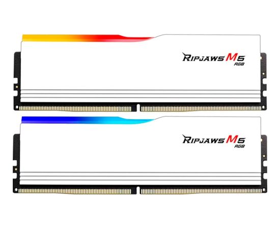G.Skill DDR5 - 64GB - 6000 - CL - 30 (2x 32 GB) dual kit, memory (white, F5-6000J3040G32GX2-RM5RW, Ripjaws M5 RGB, INTEL XMP) RAM Operatīvā atmiņa