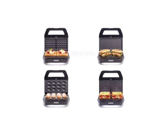 Promis 4 in 1 MELTO sandwich maker / sandwich, cookies, nuts, waffles, grill / Тостеры