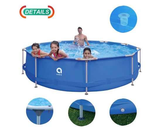 AVENLI Round Frame Swimming Pool 366x76 Set Akumulatori