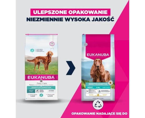 Eukanuba Special Care Sensitive Digestion dla psów wrażliwych 12kg Suņu barība