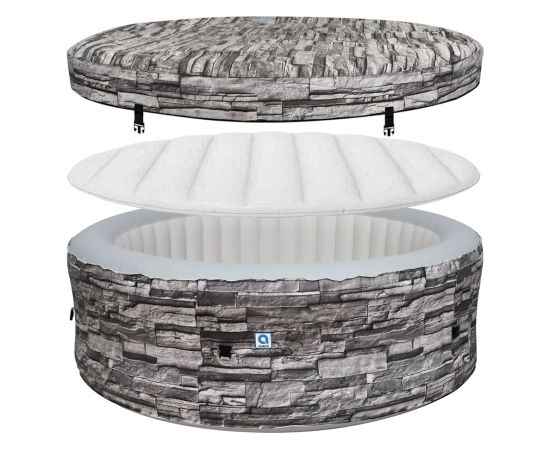 Garden spa, inflatable pool, AVENLI NICE 6-person hot tub, 204x70, brick-coloured Akumulatori