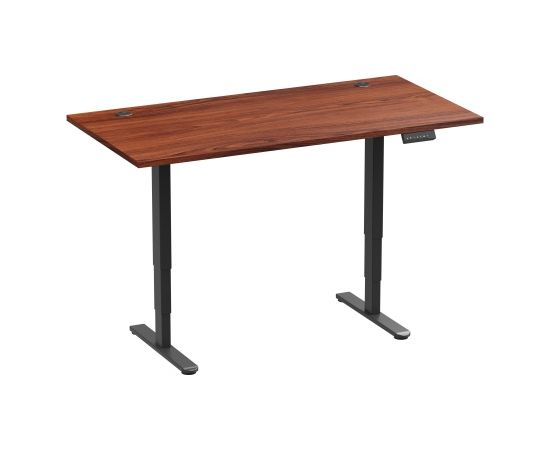 Adjustable Height Table Up Up Bjorn II Black, Table top L Dark Walnut Офисные столы