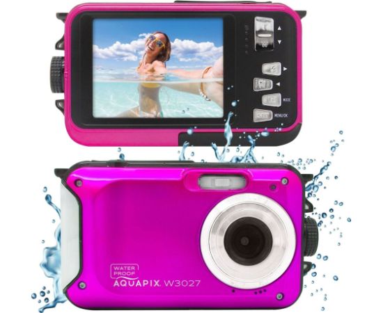 Easypix Aquapix W3027 Wave Pink 10033 Digitālās fotokameras