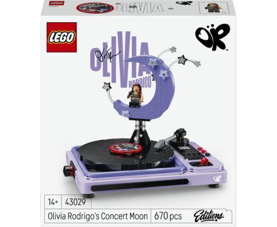 LEGO Editions Księżyc z koncertu Olivii Rodrigo (43029) Jaunumi, Bērnu preces