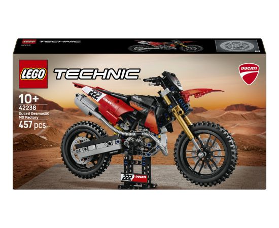 LEGO Technic Motocykl Ducati Desmo450 MX Factory (42238) Jaunumi, Bērnu preces