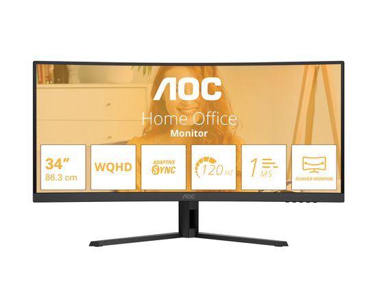 AOC CU34B3E 34" VA монитор wQHD 120Hz 1ms Black 3R LED / LCD мониторы