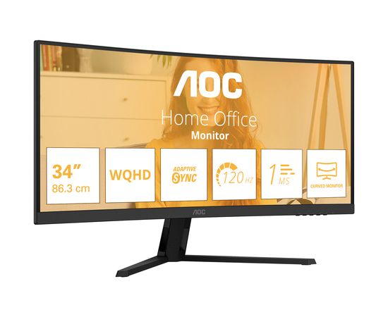 AOC CU34B3E 34" VA монитор wQHD 120Hz 1ms Black 3R LED / LCD мониторы