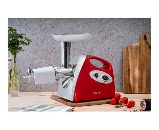 Мясорубка с насадкой для томатов, 1400 W, красная, 55V51991AR, Oliver Voltz Мясорубки