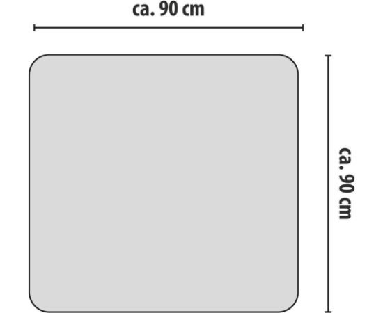 PODKŁAD OCHRONA PODŁOGI PE POD FOTEL BIUROWY KRZESŁO 90x90CM ALPINA Новинки Для дома и сада 