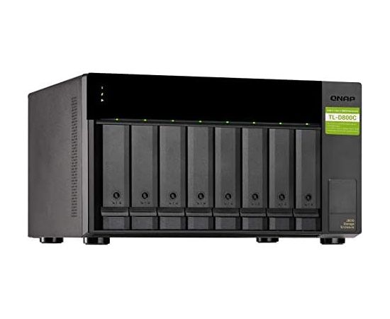 QNAP TL-D800C, Drive Enclosure (Black) Ārējo HDD, SSD korpui