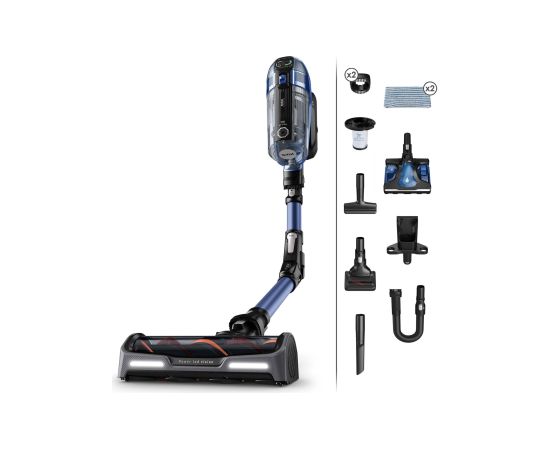 TEFAL Vacuum cleaner TY99C X-Force Flex 14.60 Aqua Cordless operating Handstick and Handheld 32.4 V Black/Blue Warranty 24 month(s) Пылесосы