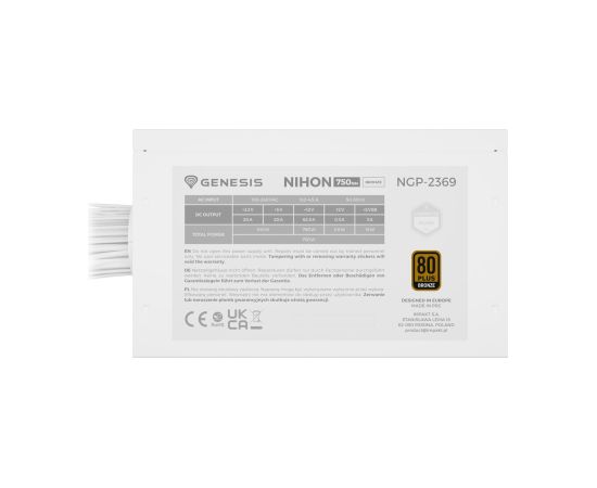GENESIS Nihon 750NM power supply unit 750 W 20+4 pin ATX ATX Black Блоки питания