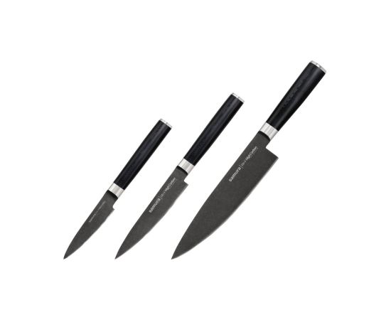 SAMURA 3 virtuves nažu komplekts, MO-V, Stonewash - SM-0220B нож