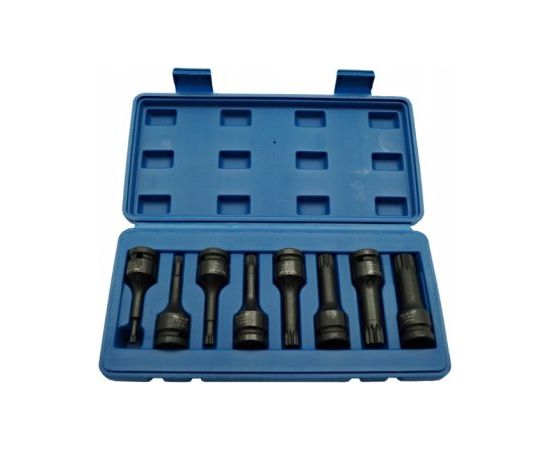 Triecienuzgaļu komplekts Adler 3510.15; 1/2''; Spline; 8 gab. Mehāniskie instrumenti