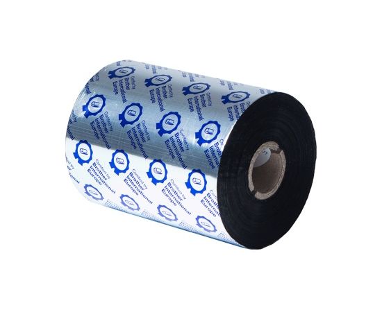 Brother BWS-1D600-110 Standard Wax Thermal Transfer Ink Ribbon 110mm x 600m, Black Tintes printeru izejmateriāli