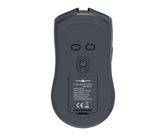 White Shark LUCAN-B WGM-5022 12000 DPI Wireless Gaming Mouse, White Мыши