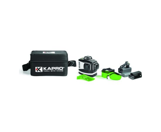 Kapro 883HG 3D лазерный уровень с зеленым лучом в мягком футляре Измерители расстояния, приборы