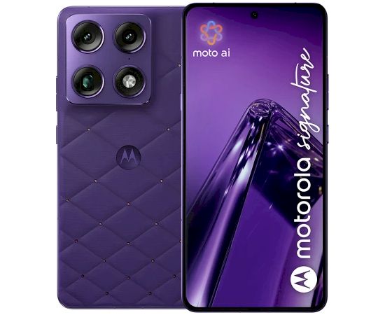 Motorola Signature Viedtālrunis 16GB / 512GB + Buds 2 Plus Violet Mobilie telefoni