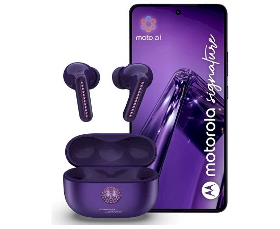 Motorola Signature Viedtālrunis 16GB / 512GB + Buds 2 Plus Violet Mobilie telefoni