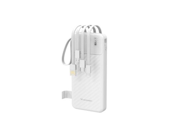 Wozinsky   W11-W 10000mAh 10W Powerbank with Built-in Cables and Flashlight White Power-банки